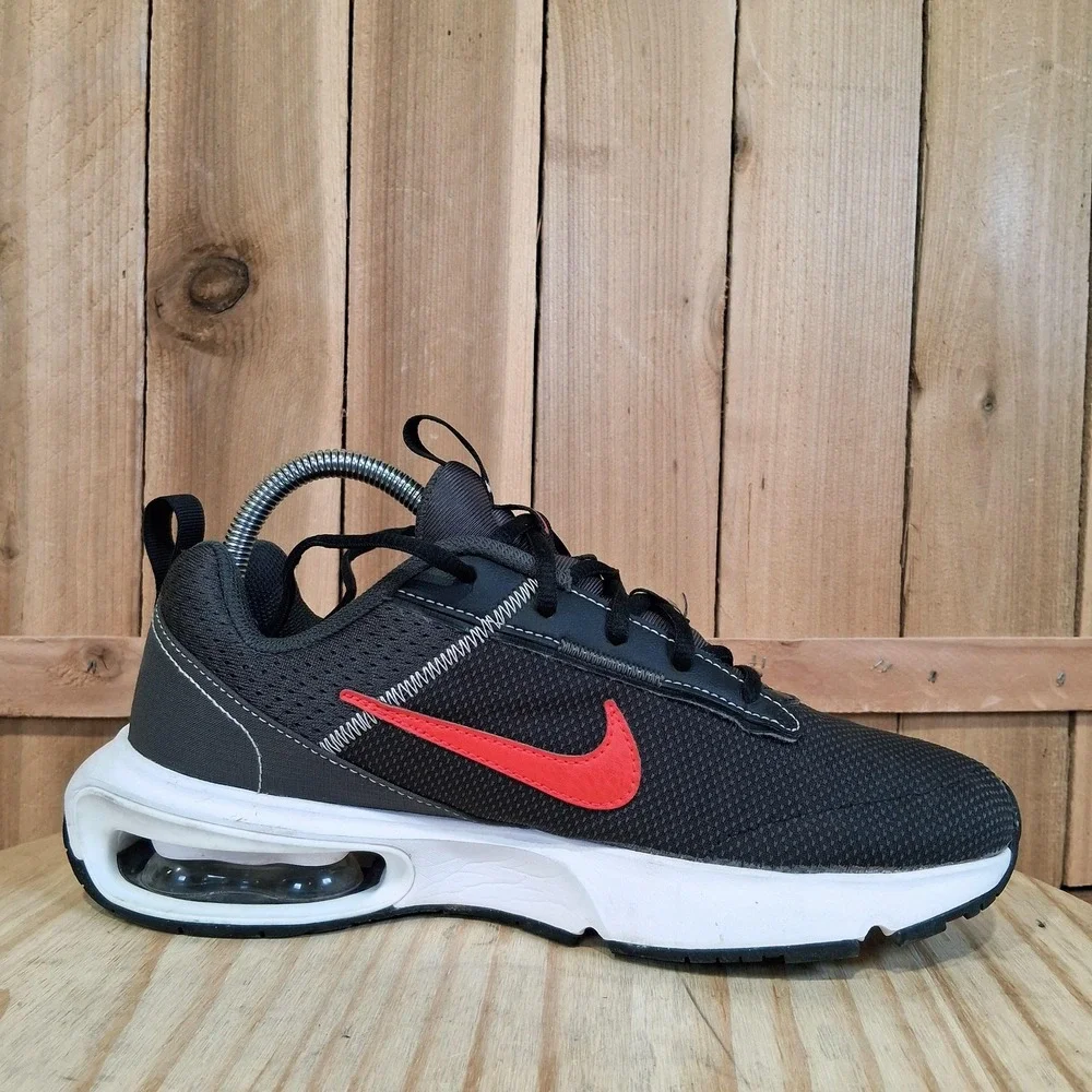 Nike Air Max INTRLK Lire Shoes Youth 6.5Y Black‎ Red Kids Running Sneakers H939